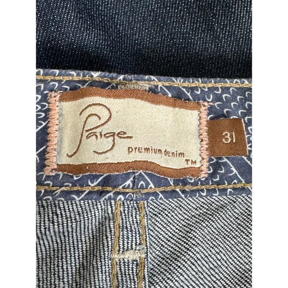 PAIGE Roxbury Premium Jeans Stretch in Dark Wash Denim Size 31 - Picture 3 of 6